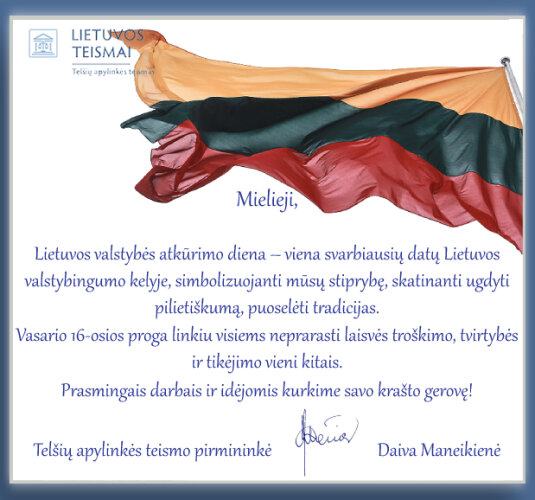 Su Vasario 16-ąja, Valstybės atkūrimo diena!