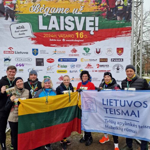 Mažeikių rūmų kolektyvas prisijungė prie tradicinio bėgimo "Bėgame už laisvę"