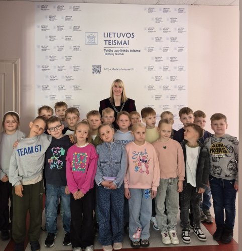 Telšių rūmuose lankėsi „Ateities“ progimnazijos pirmokai
