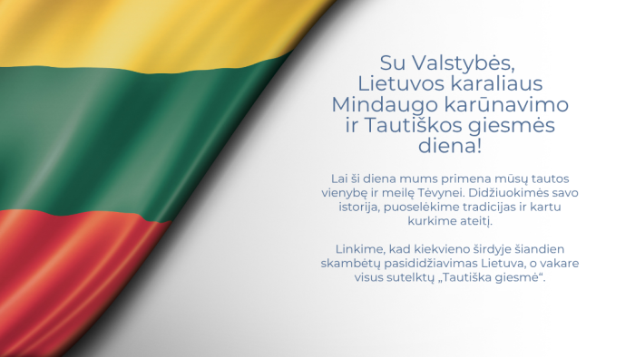 Su Valstybės, Lietuvos karaliaus Mindaugo karūnavimo ir Tautiškos giesmės diena